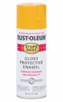 Rust-Oleum Stops Rust Gloss Tuscan Sun Protective Enamel Spray Paint 12 oz. - Total Qty: 6; Perspective: Main