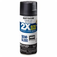 Rust-Oleum® American Accents® 2X™ Paint + Primer Semi-Gloss Spray Paint - Black Perspective: Main
