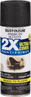 Rust-Oleum American Accents 2X Ultra Cover Satin Spray Paint - Canyon Black