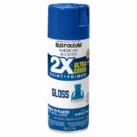 Rust-Oleum® American Accents® 2X™ Paint + Primer Gloss Spray Paint - Brilliant Blue Perspective: Main