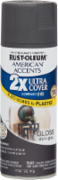Rust-Oleum American Accents 2X Ultra Cover Gloss Spray Paint - Dark Gray Perspective: Main
