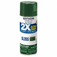 Rust-Oleum® American Accents® 2X™ Paint + Primer Gloss Spray Paint - Hunter Green Perspective: Main