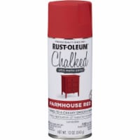 Rust-Oleum Chalked 12 Oz. Ultra Matte Farmhouse Red Chalk Spray Paint 329193