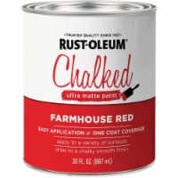 Rust-Oleum Chalked Ultra Matte Farmhouse Red 30 Oz. Chalk Paint 329211