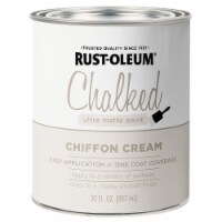 Rust-Oleum 329598 Chalked protective topcoat Ultra Matte CHIFFON CREAM 30oz
