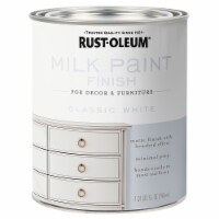 Rust-Oleum 331049 Milk Paint Finish CLASSIC WHITE qt