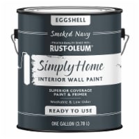 Rust-Oleum® Simply Home Eggshell Interior Wall Paint - Smoked Navy Perspective: Main