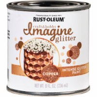 Rust-Oleum Imagine Craft & Hobby 8 Oz. Intense Copper Glitter Paint 349201