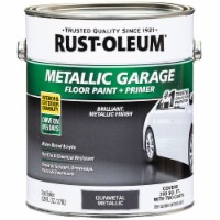 Rust-Oleum 349353 Metallic Garage Floor Paint + Primer Gunmetal gal