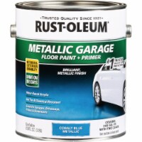 Rust-Oleum Metallic Garage Floor Paint + Primer, 1 Gal., Cobalt Blue 349354