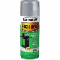 Rust-Oleum® High Heat Spray Paint - Satin Silver Perspective: Main