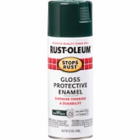 Rust-Oleum® Stops Rust® Dark Hunter Green Protective Enamel Gloss Spray Paint Perspective: Main