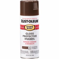 Rust-Oleum® Stops Rust® Gloss Spray Paint - Leather Brown Perspective: Main