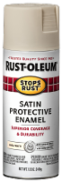 Rust-Oleum® Stops Rust® Satin Protective Enamel Spray Paint - Shell White Perspective: Main