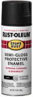 Rust-Oleum Stops Rust Semi-Gloss Black 12 Oz. Anti-Rust Spray Paint 7798830