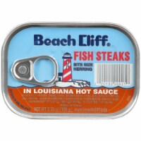 Beach Cliff Fish Steaks in Louisiana Hot Sauce Perspective: Main