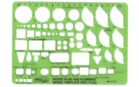 Pro Art Template Inking House Plan & Plumbing 1/4