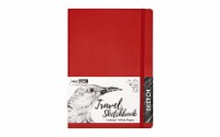 Pro Art Prem Trav Sketch Bk 6x8 80sht Wht 74# Red