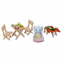 Calico Critters™ BBQ Picnic Miriam Bubblebrook Elephant Girl Playset Perspective: Main