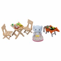 Calico Critters™ BBQ Picnic Miriam Bubblebrook Elephant Girl Playset Perspective: Main