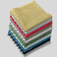 Multi-Pack Striped Super Soft and Absorbent Microfiber Dish Cloths 24-Pack