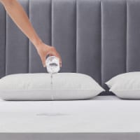Fabric Zippered Waterproof & Bed Bug/Dust Mite Mattress Protector 2-Pack Fabric Pillow Covers