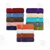 10-Pack: Absorbent 100% Cotton Kitchen Dish Cloths 12x12 Face Wash Cloth Assorted Colors