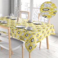 2-Pack Waterproof Printed Flannel Back Vinyl Tablecloth Assorted 52 x 90