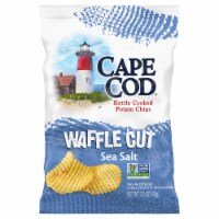 Cape Cod Waffle Cut Sea Salt Kettle Cooked Potato Chips Perspective: Main