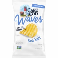Cape Cod Waves Potato Chips Wavy Cut Sea Salt Kettle Chips Perspective: Main