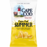 Cape Cod Potato Chips Limited Edition Summer Cracked Pepper And Lemon Kettle Cooked Chips Perspective: Main