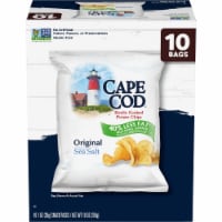 Cape Cod Potato Chips Less Fat Original Kettle Chips 1 Oz Snack Bags Perspective: Main