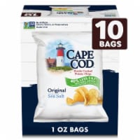 Cape Cod Potato Chips Less Fat Original Kettle Chips 1 Oz Snack Bags Perspective: Main