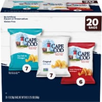 Cape Cod Potato Chips Variety Pack 1 Oz Snack Bags Perspective: Main