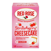 Red Rose Sweet Temptations Strawberry Cheesecake Flavored Tea Bags Perspective: Main