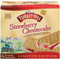 Turkey Hill® Strawberry Cheesecake Ice Cream Sandwiches Perspective: Main