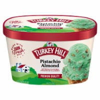 Turkey Hill® Pistachio Almond Frozen Dairy Dessert Tub Perspective: Main