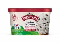 Turkey Hill® Cookies 'N Cream Ice Cream Tub Perspective: Main