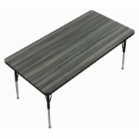 Correll A2460-RECS-52 1.25 in. High Pressure Top Rectangular Activity Tables, New England Dri