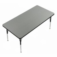 Correll A60-RND-55 1.25 in. High Pressure Top Round Activity Tables, Montana Granite - 60 in.