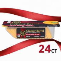 Cracker Barrel Cracker Cuts Extra Sharp Yellow Cheddar Cheese Slices