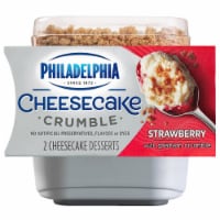 Philadelphia Cheesecake Crumble Strawberry Cheesecake Desserts with Graham Crumble
