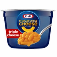 Kraft Triple Cheese Mac N Cheese Macaroni and Cheese Cups Easy Microwavable Dinner Perspective: Main