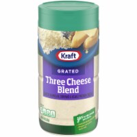 Kraft Three Cheese Blend Grated Cheese Perspective: Main