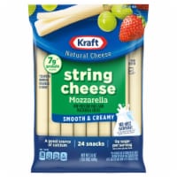 Kraft String Cheese Mozzarella Cheese Snacks Perspective: Main