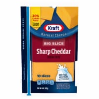 Kraft Big Slice Sharp Cheddar Cheese Slices Perspective: Main