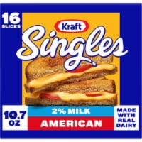 Kraft Singles American Cheese Slices with 2% Milk
