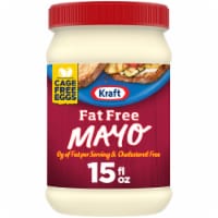 Kraft Fat Free Mayo Non Fat Mayonnaise, Jar Perspective: Main