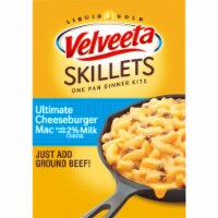 Velveeta Skillets Ultimate Cheeseburger Mac with Cheese One Pan Kit with Cheese Sauce & Seasonings Perspective: Main