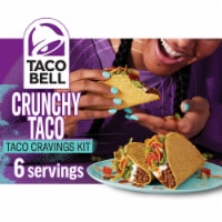 Taco Bell Crunchy Taco Dinner Kit with Twelve Crunchy Taco Shells Mild Sauce & Seasoning